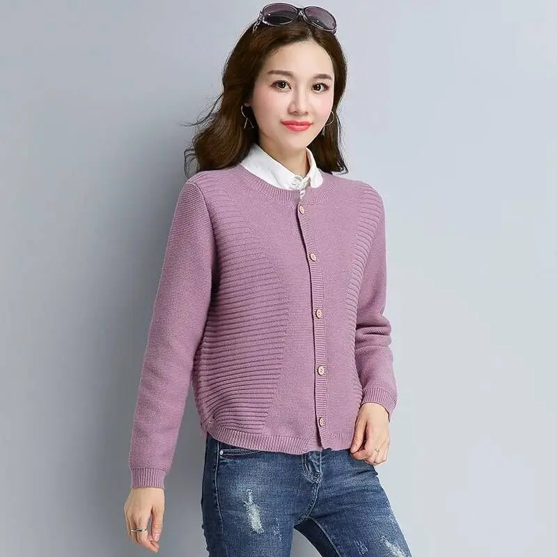 2018 Autumn New Clothing Short Knit Cardigan Women's Casual Jacket Fashion Sweater Women Long Sleeve Shawl Coat Womens |