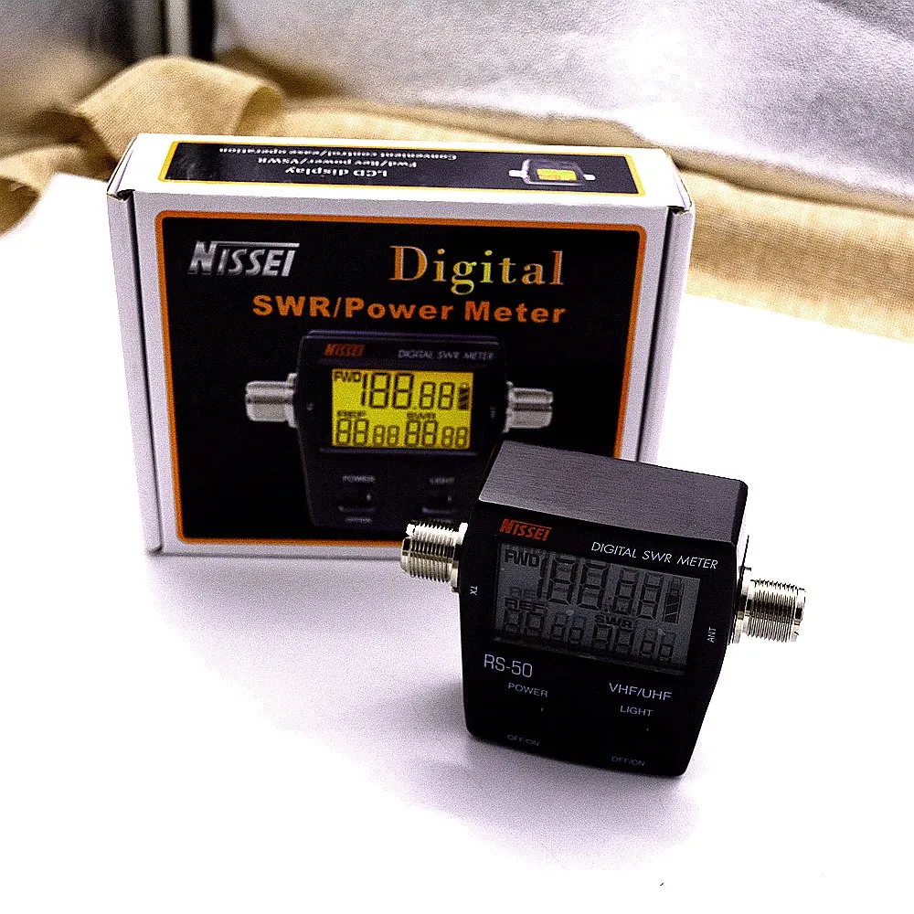 NISSEI RS-50 Compact Digital SWR/Ватт метр 125-525 MHz Ham тестер для двухсторонней радио переносной