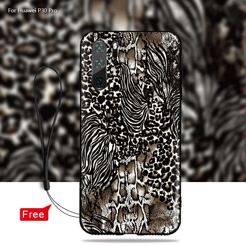 Для Huawei P30 Pro Чехол Мягкий силиконовый леопардовый узор Змеиный для Lite P30Pro чехол