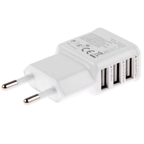 Универсальное настенное зарядное устройство с 3 usb портами зарядка питанием