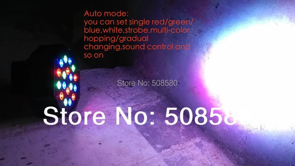 20pcs/Lot Led par Light 18x1W RGB Par64 RGBW Flat Par can slim party stage disco dj dmx wash effect lights | Лампы и освещение