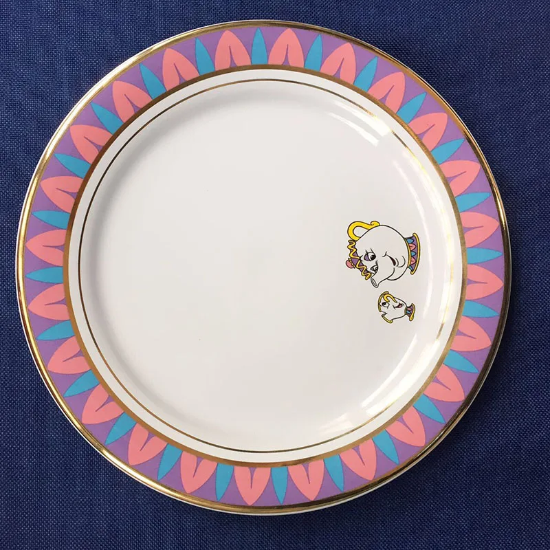 Керамические тарелки ручной росписи креативный чайный набор керамическая