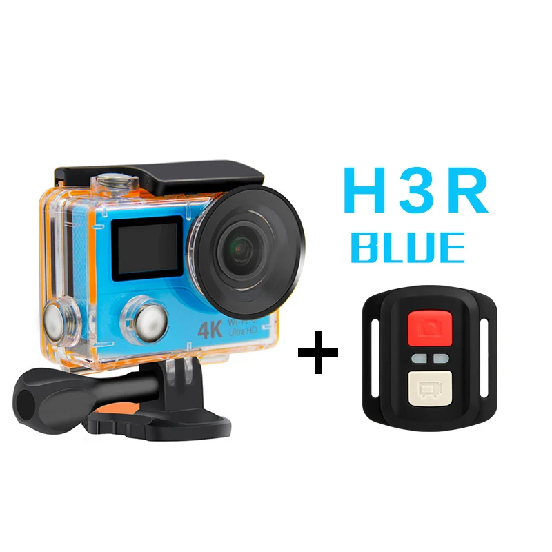 GKH3R Blue GEEKAM H3R/H3 Экшн-камера Ultra HD 4 K/30fps 20MP WiFi 2," 170D двойной экран Водонепроницаемая камера для записи видео на шлем Спортивная камера - Цвет: GKH3R Blue