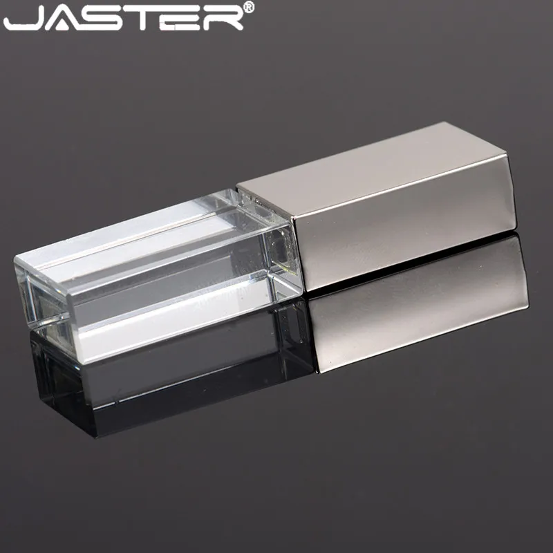 JASTER хрустальные usb 2 0 палочки с логотипом на заказ 4 ГБ 8 16 32 64 флэш-накопитель
