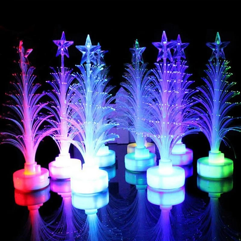 

Colorful Retail-B Mini LED Fiber Optic Nightlight Children's Gift Xmas Tree Lamp Light