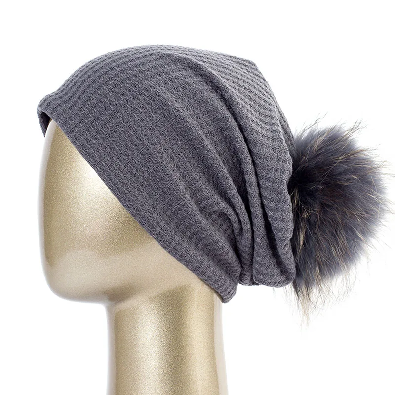 Dark Grey B Geebro весенние женские береты бини Мужская хлопчатобумажная однотонная вязаная шапка для дам мягкая удобная Шапка-бини DQ429B - Цвет: Dark Grey B