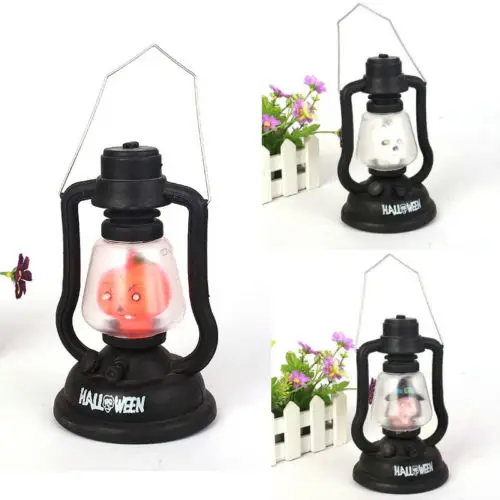 Хэллоуин призрак ведьма Тыква музыкальная лампа для вечеринки бар подвесной