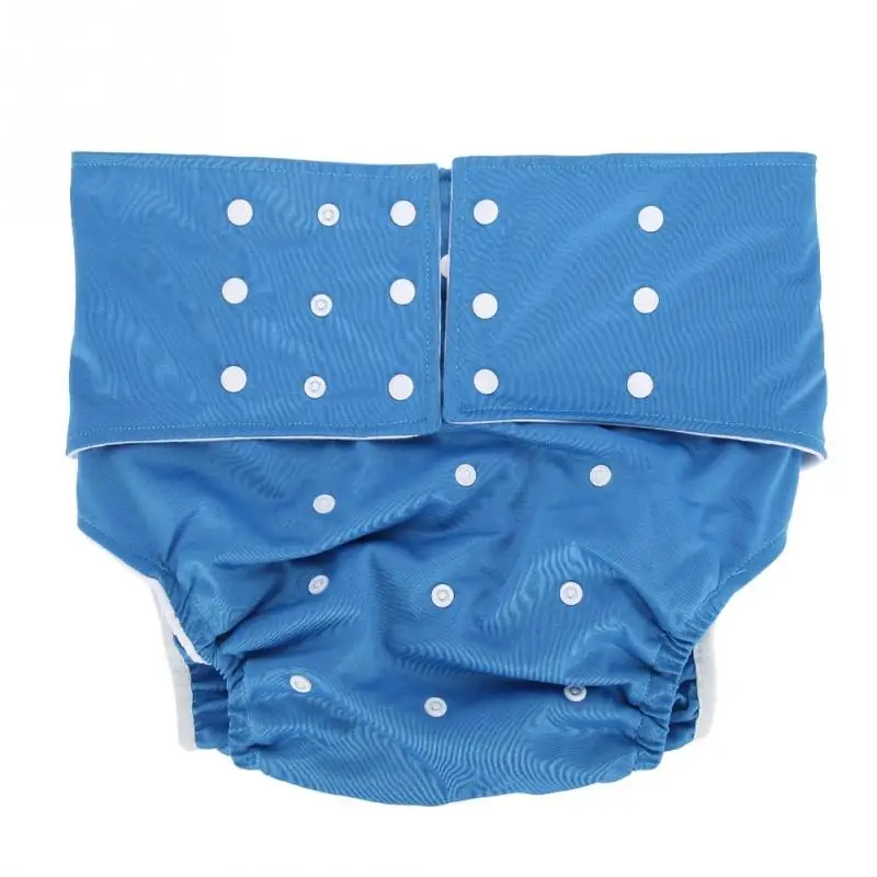 Dark Blue 5 цветов моющиеся тканевые подгузники для взрослых, карманные подгузники, Регулируемые Многоразовые подгузники, тканевые подгузники для взрослых, карманные подгузники, размер талии 65-135 см - Цвет: Dark Blue