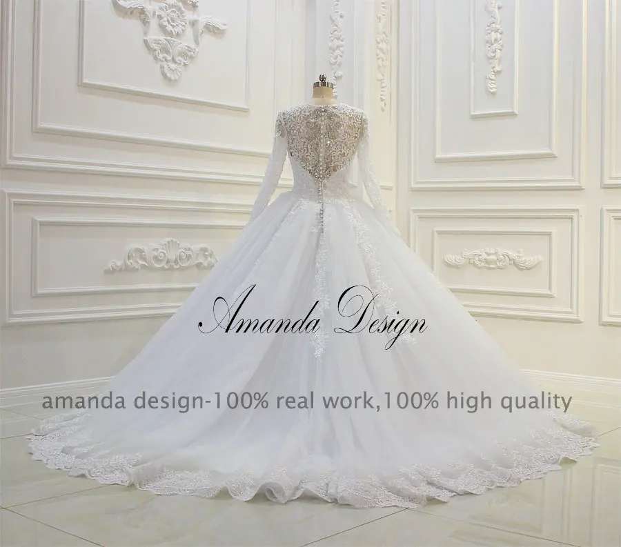 Свадебное платье с бисером Аманды новиас длинным рукавом 2019|long sleeve wedding dress|sleeve