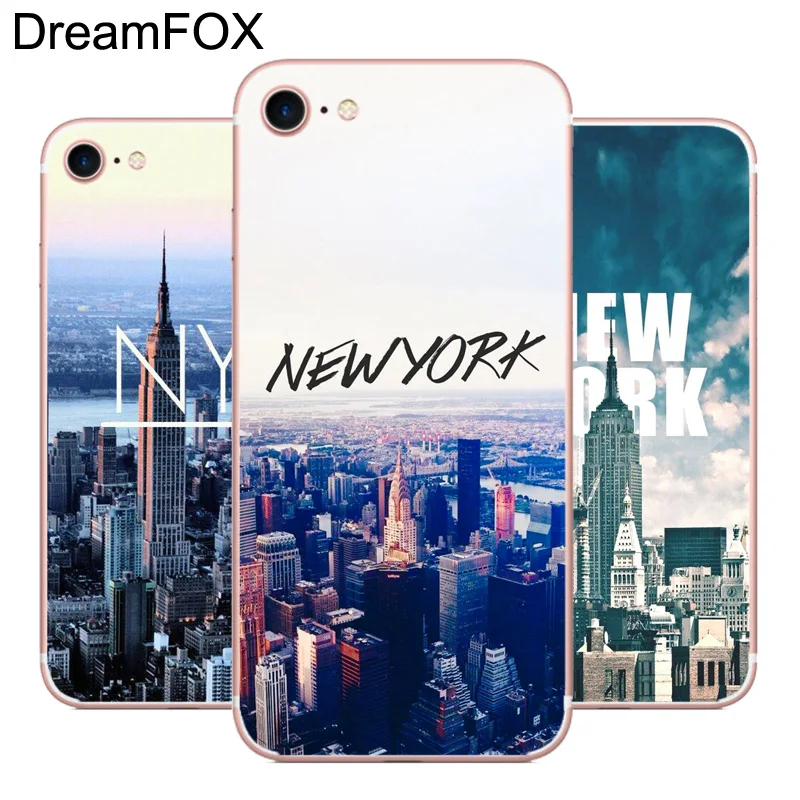 DREAMFOX L539 Нью-Йорк Мягкий ТПУ силиконовый чехол для Apple iPhone 11 Pro XR XS Max 8X7 6 6S Plus 5 5S SE 5C 4