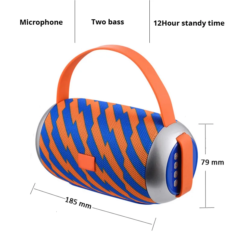 Портативный беспроводной bluetooth динамик fm радио Колонка водонепроницаемый стерео