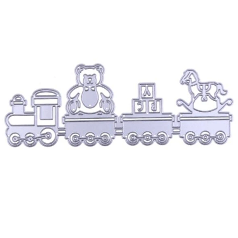 SCD619 поезд металлические режущие штампы для трафареты скрапбукинга