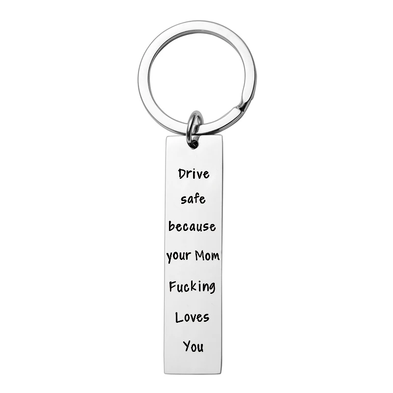 Брелок для ключей с гравировкой из нержавеющей стали брелок надписью Safe Love You пар