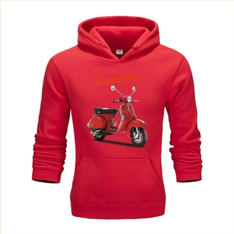 Мужские/женские толстовки с капюшоном Vespa повседневные мотоциклетные куртки