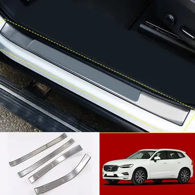 

Нержавеющая наружная дверь порога пластина рамка Накладка 4 шт для Volvo XC60 2018