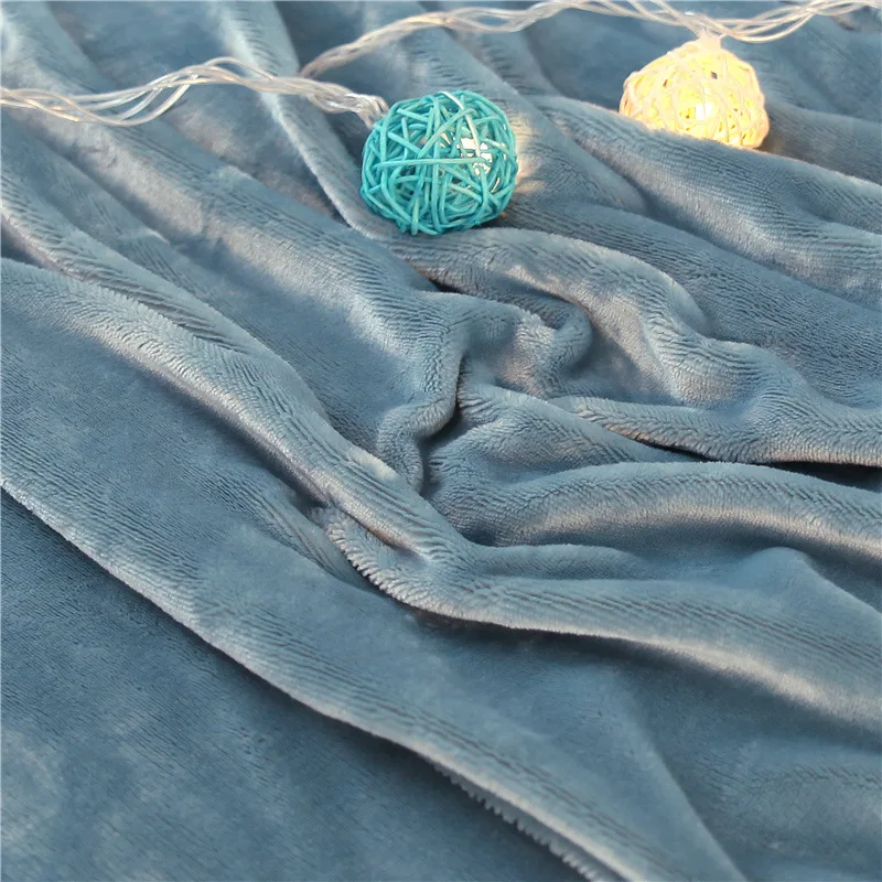 Флисовое Клетчатое одеяло на кровать зима осень теплое овечье плед покрывала