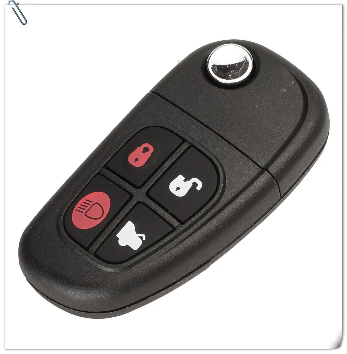 Jingyuqin 4 Bottons Авто Флип дистанционный ключ для Jaguar X-type S-type 1999-2009 XJ XJR 2002-2008 433 МГц 4D60 чип NHVWB1U241