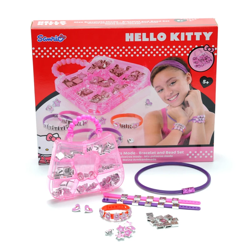 HELLO KITTY mes Браслеты Браслет режима и набор бусин minhas pulseiras meine mbandmode для девушек подарки