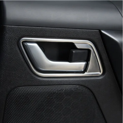 4 шт. хромированная внутренняя дверная ручка отделка рамка украшение для Land Rover