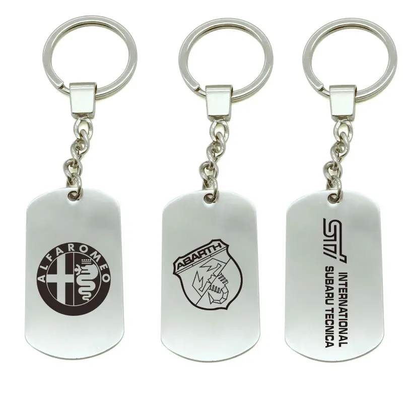 Автомобильный брелок для Alfa Romeo Fiat 500 Логотип Peugeot металлический брелок эмблема брелок