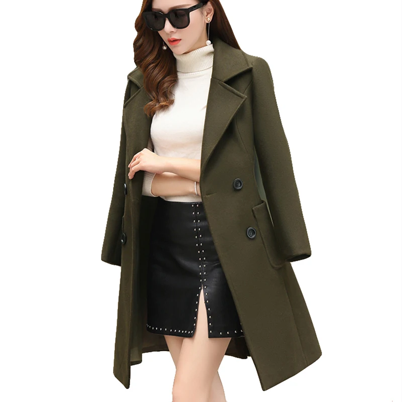 

Женское шерстяное пальто, смешанное женское модное шерстяное пальто, высококачественные элегантные зимние куртки, Женское пальто, новинка 2018