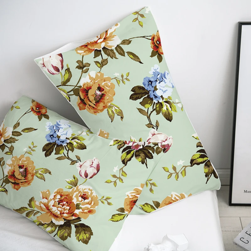 Flower -03 3D HD Подушка Чехол изготовленный на заказ/50x70/50x75/50x80/70x70 декоративная наволочка, Nordic эвкалипта постельные принадлежности с изображением листьев Прямая поставка - Цвет: Flower -03