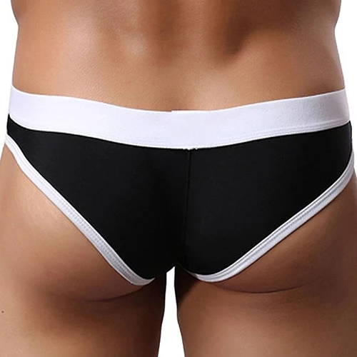 Мужские сексуальные дышащие трусы с заниженной талией треугольное нижнее