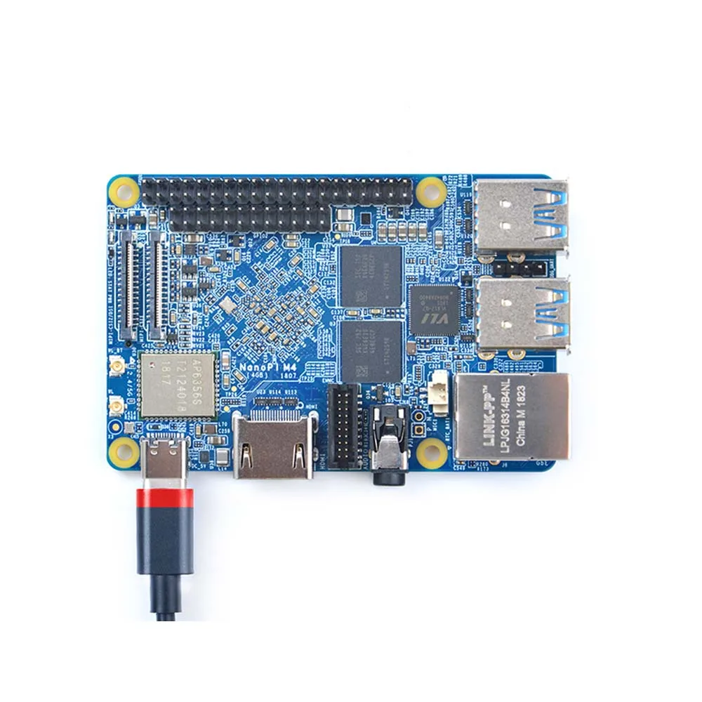 NanoPi M4 2 ГБ/4 ГБ DDR3 Rockchip RK3399 SoC 4G и 5G двухдиапазонный Wi-Fi Поддержка Android 8 1 Ubuntu AI