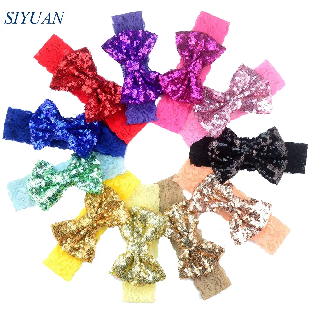 Повязка на голову с бантом и блестками 50 шт./лот|accessories party|accessories for nintendo ds liteaccessories