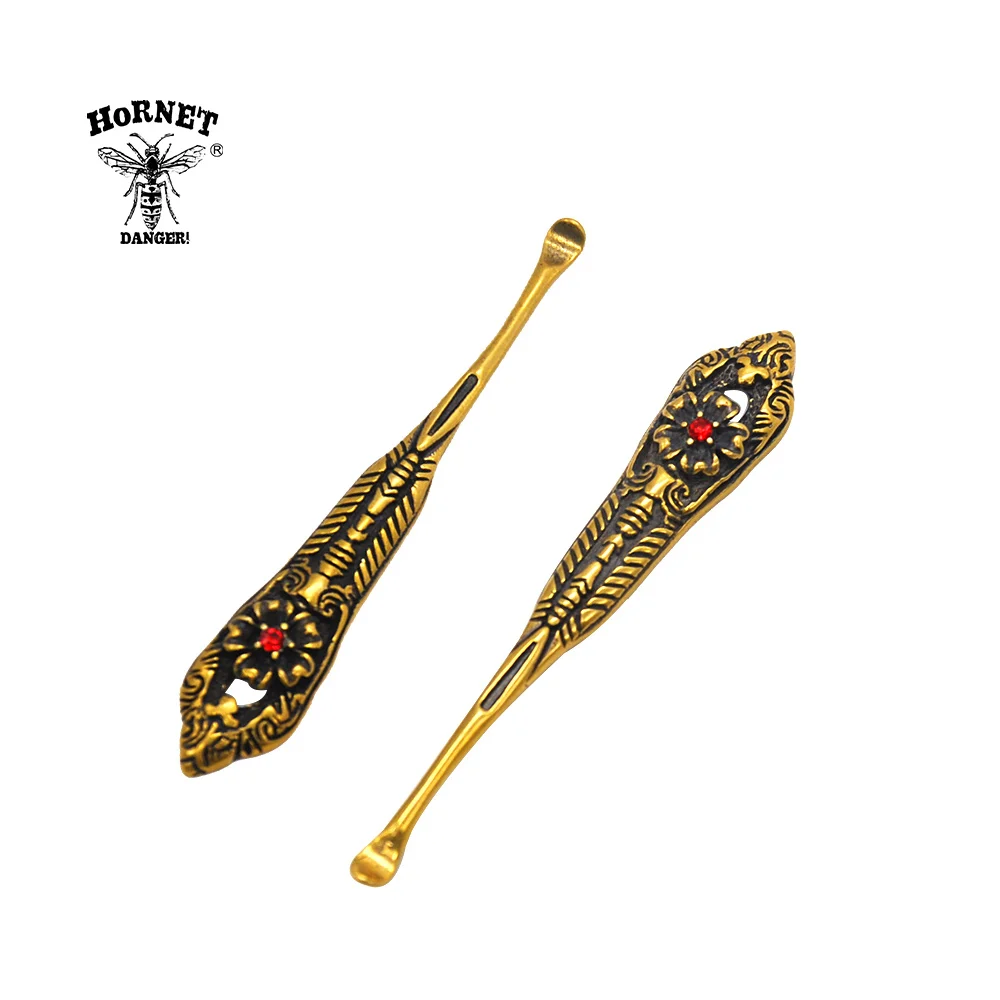 HORNET роскошная латунная металлическая табакерская ложка с рисунком Фараона