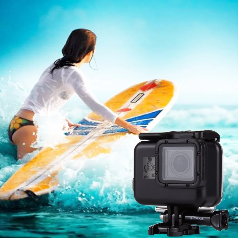 

PULUZ for GoPro HERO(2018) HERO7 Black 6 5 Back Cover + 30m Waterproof Housing Protective Case with Buckle Basic Mount & Screw