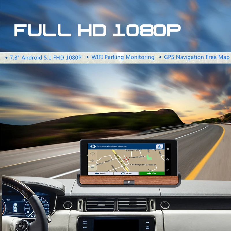 Автомобильный видеорегистратор BOJECHER 4G ADAS WIFI GPS автомобильный с двумя объективами