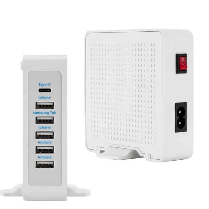Супер Скоростной USB 3 0 концентратор быстрая зарядка Защита устройства 10 А 6 портов