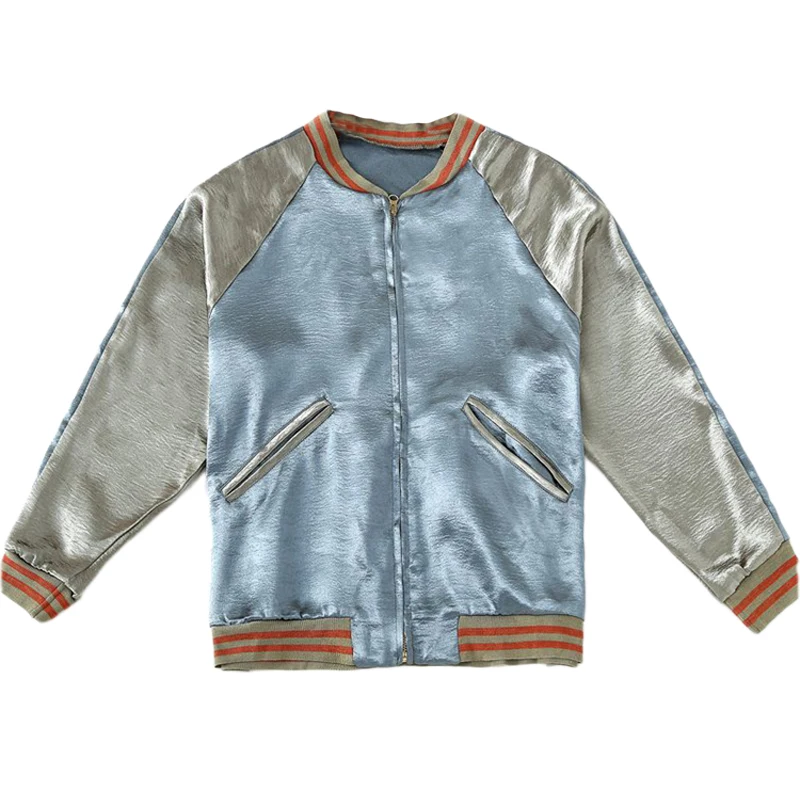 2018 Модные женские весенне-осенние куртки-бомбер в Корейском стиле Harajuku Свободные