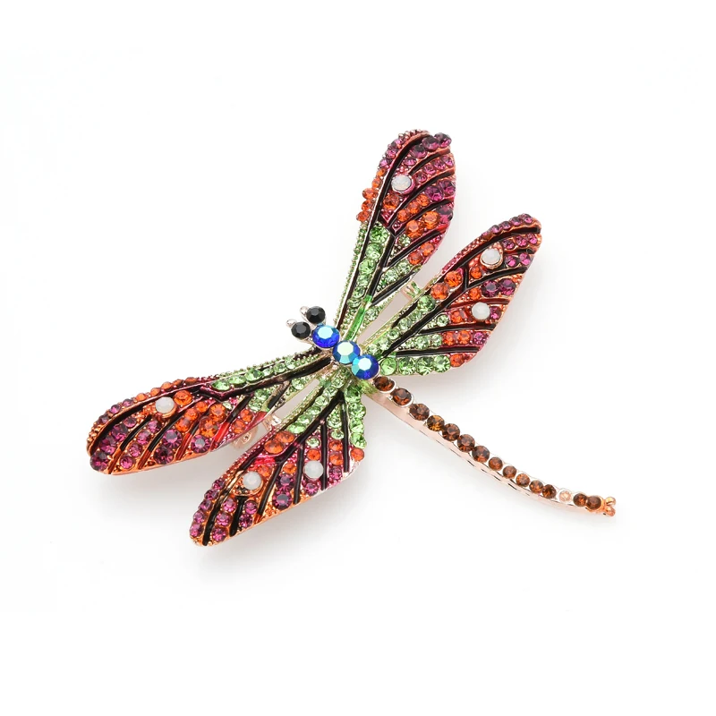 Inokeey Sparkling Full Multi-color Rhinestones Brooch Pins For Women Bouquet Scarf Buckle 2019 New Hot Jewelry Gift | Украшения и