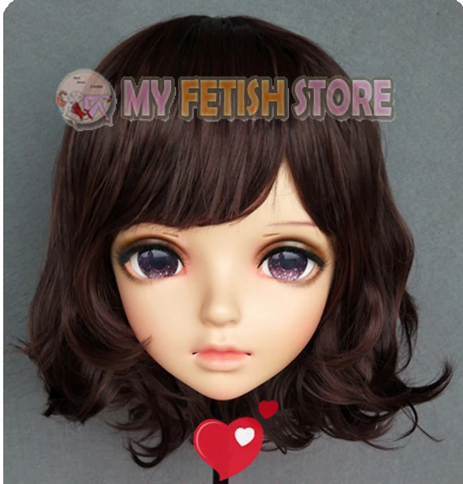 (Miao) милая девочка каучуковые полуголовы Kigurumi BJD Маска Косплей японское аниме
