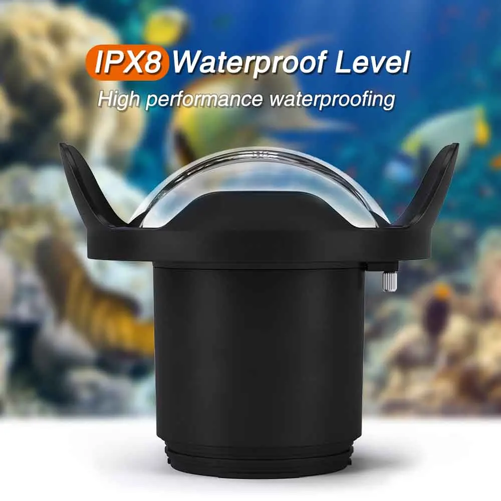 WA005 A 40 м/130FT 6 &quotширокоугольный dome port для Водонепроницаемая камера дайвинга со