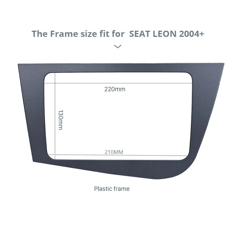 Двойной 2 DIN стерео GPS автомобильный DVD рамка радио фасции для SEAT Leon (LHD) левый