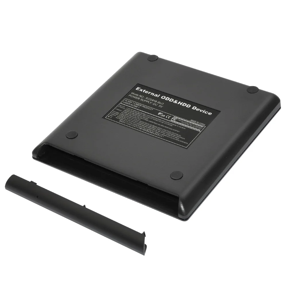 Внешний чехол ECD918 с кабелем типа C 9 5 мм SATA интерфейс ноутбук CD DVD RW|caddy caddy|caddy 9.5mmcaddy