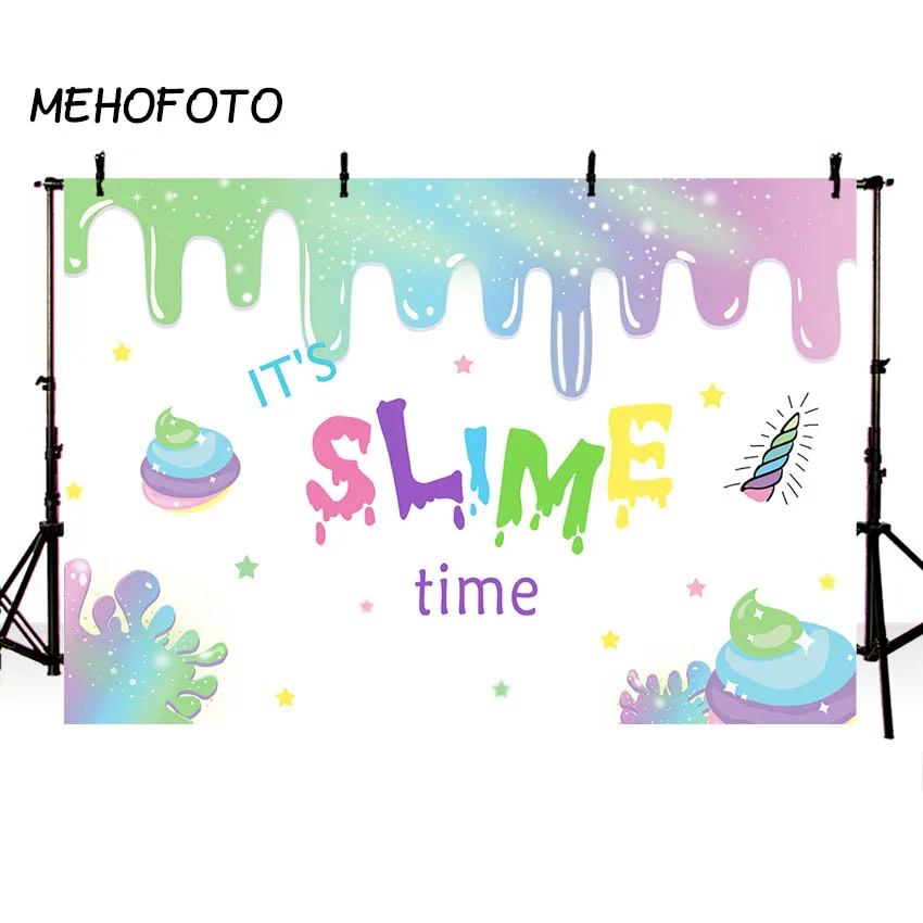 Единорог Slime вечерние фон блеск слизи фоны для фотографий в день рождения Для
