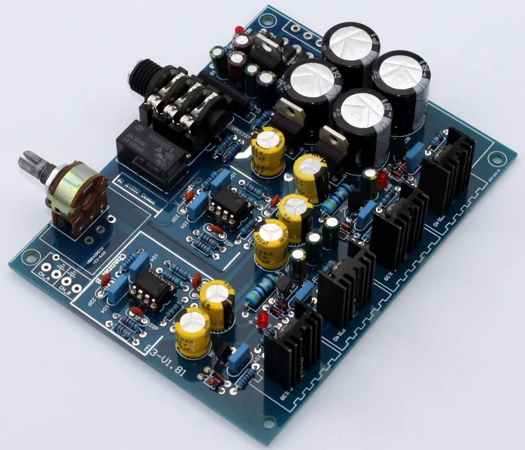Плата усилителя мощности YJ0048 Hi-Fi усилитель BD139 BD140 NE5532 подходит для DIY E3 sound 126*97 мм |