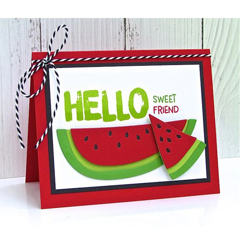 Арбузный кусок Летние фрукты металла резки штампы для DIY Скрапбукинг