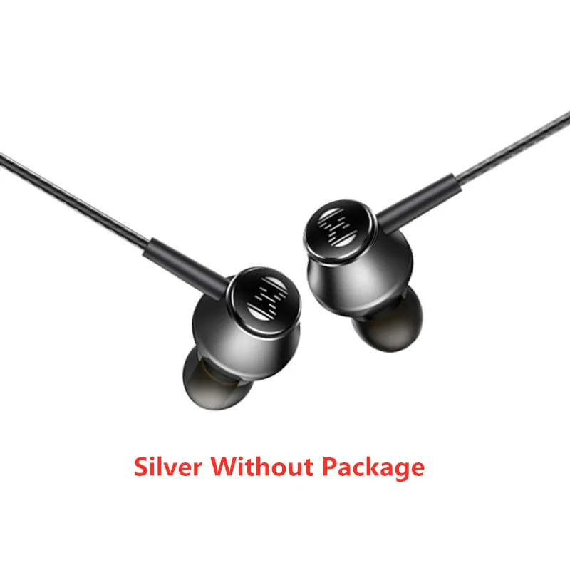 Silver Without Packa CM2 металлические HI FI наушники Настройка гарнитура стерео Музыка Аудио вкладыши ПК MP3 телефон наушники микрофон для Xiaomi iPhone 3,5 мм разъем - Цвет: Silver Without Packa