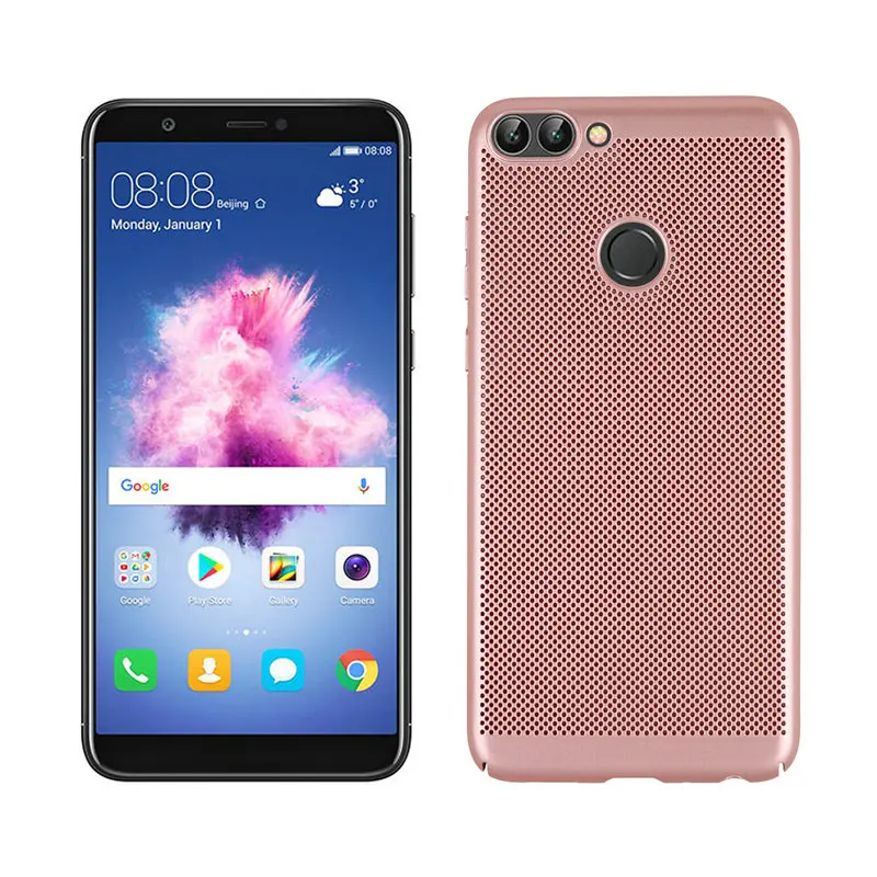 Чехол для Huawei P Smart/Enjoy 7 s Тонкий чехол с излучающим отверстием в сетку Жесткий