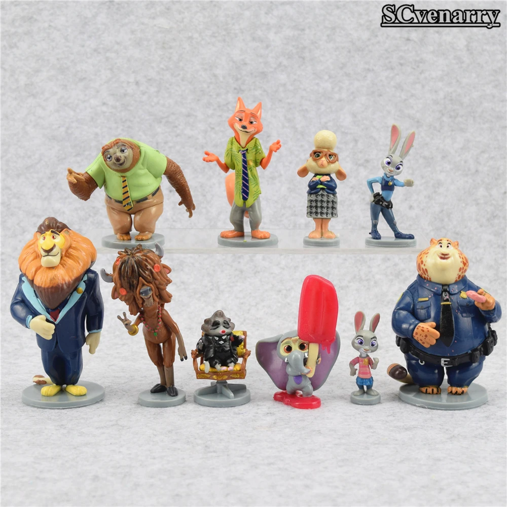 Новый мультфильм зверополис Утопия модели Лис Ник Джуди кролик ПВХ фигурка