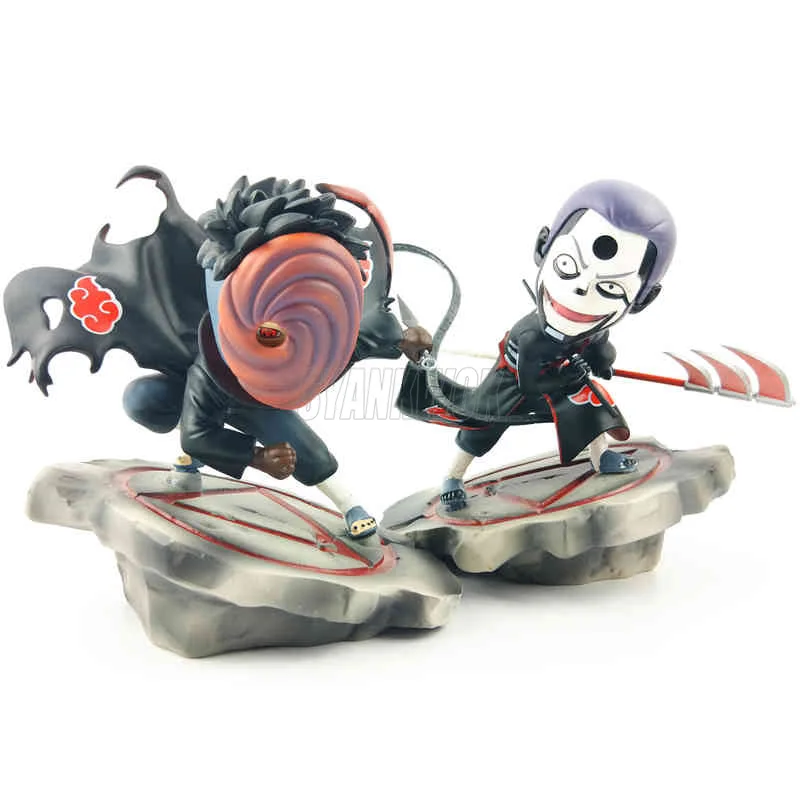 Аниме Uzumaki Наруто ПВХ фигурку Zero Uchiha Itachi Fire Sasuke Susanoo отношение Tobi Hidan Коллекция