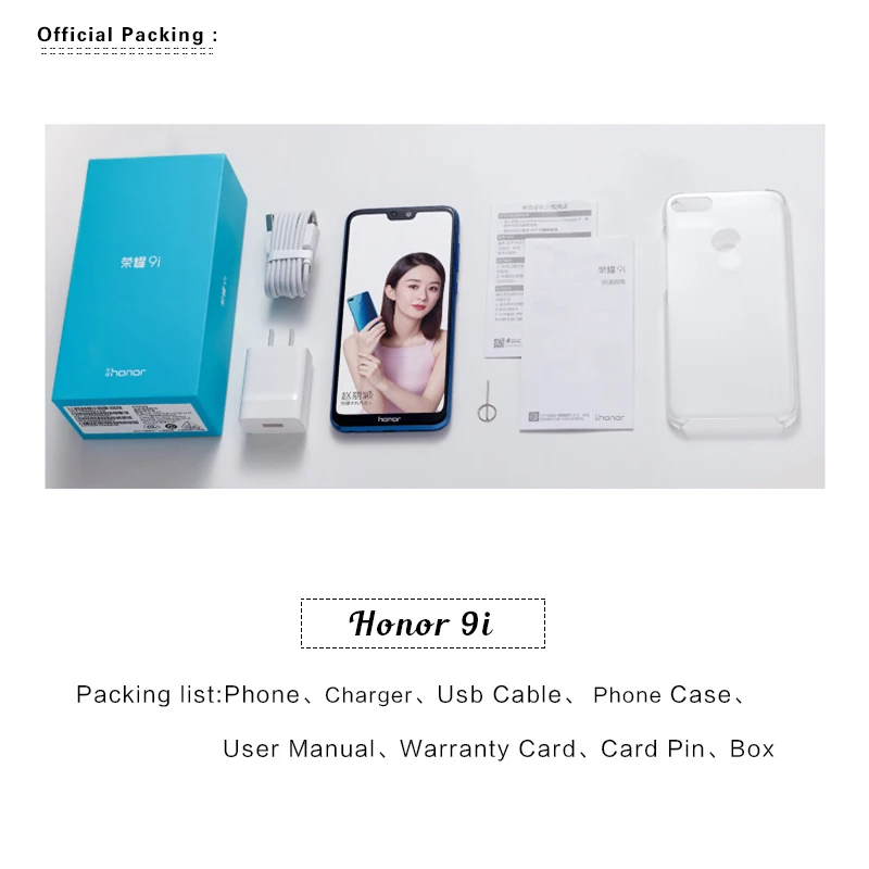 Global Rom HONOR 9i 9N мобильный телефон 5 84 дюймов Kirin 659 Восьмиядерный Android 8 0
