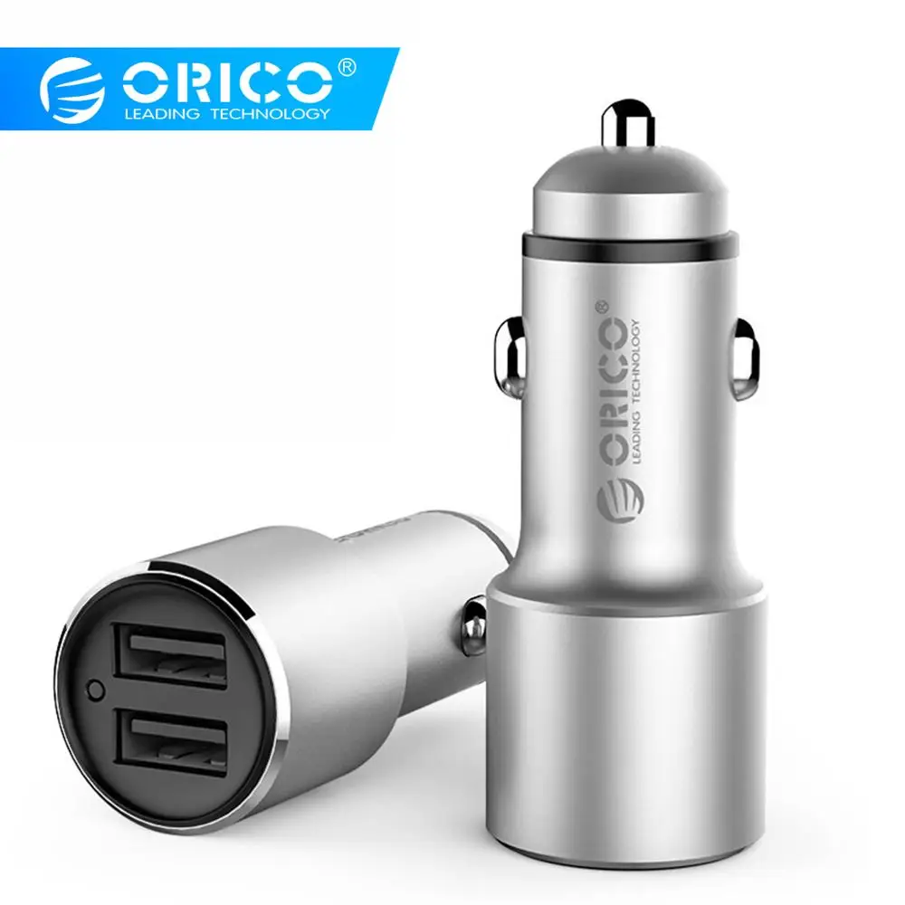 ORICO мини двойной порты usb универсальный 12 Вт Quick Charge 3 0 быстрый автомобиль зарядное
