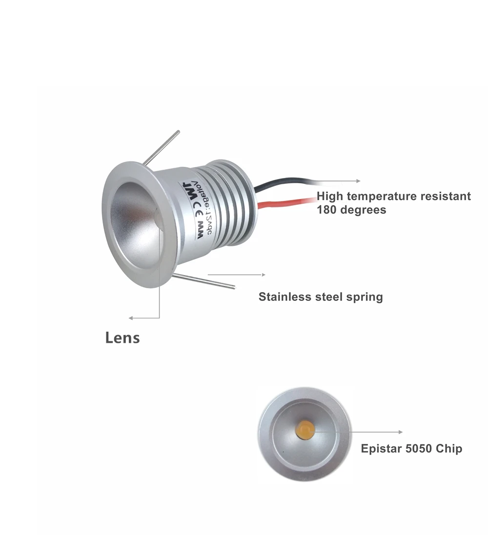 9 шт. Светодиодный точечный светильник 25 мм 12 в пост. Тока|led spot 25mm|1w mini ledmini led 1w |