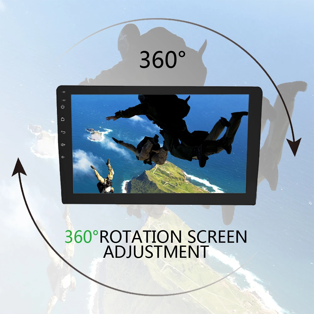 Podofo 2 din Android 8 0 wifi Автомобильный мультимедийный плеер авторадио 10 1